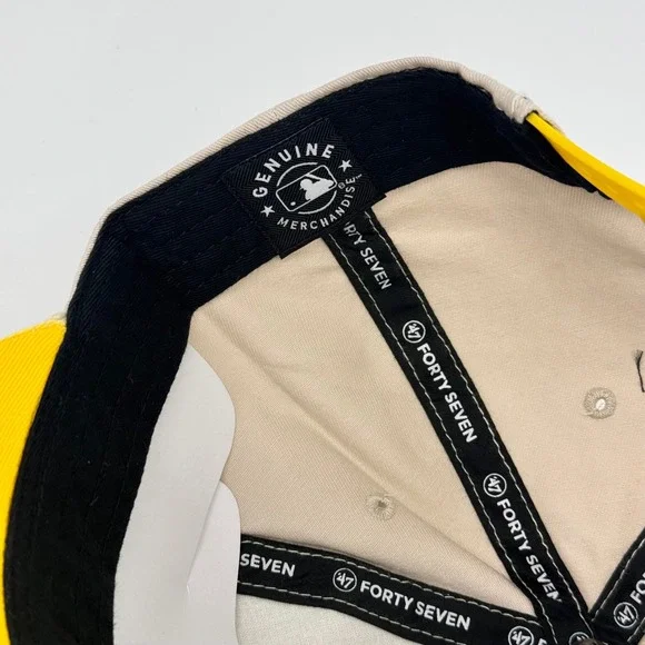 47 Brand San Diego Padres Cream/Gold Fiji Rope Hitch Adjustable Hat OSFA - Picture 7 of 8